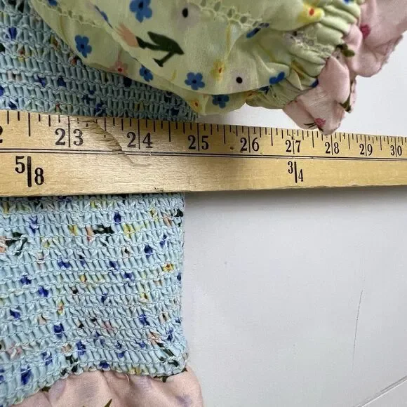 NEW IVY‎ CITY EMILY midi DRESS Tiered Ruffle Smocked Patchwork 5X CottageCore - Picture 15 of 16